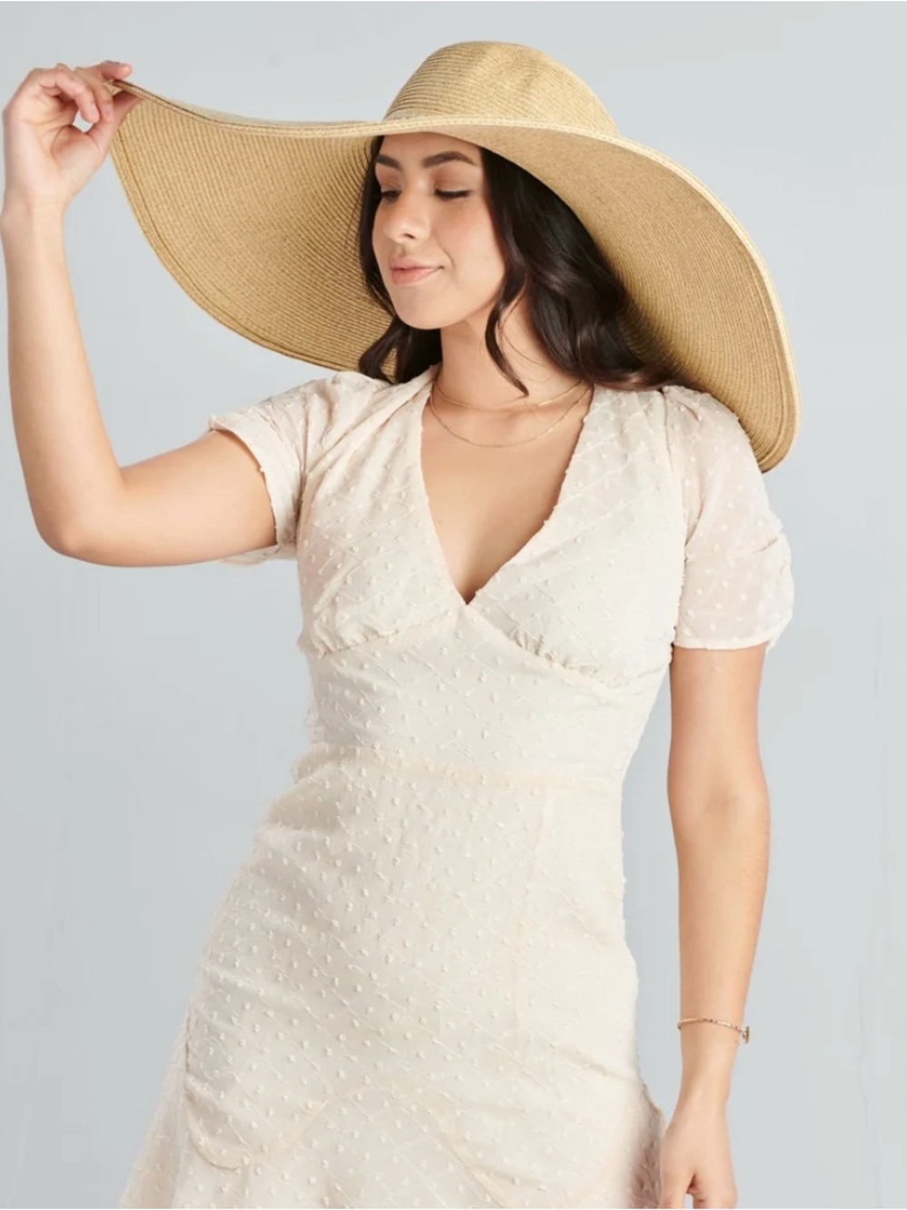 San Diego Hat Co Women’s XL Ultra Large Brim Floppy Hat Color Toast Straw Sun